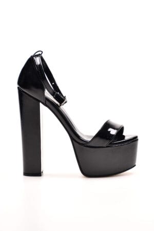 Ребека Црни Лаковани Салонки